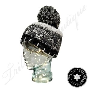 Steve Madden Women's Pom Pom Beanie Hat One Size